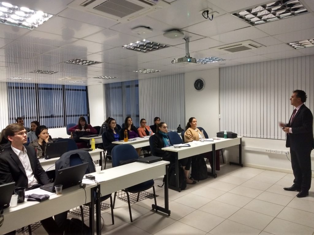 Palestra realizada na Academia Judicial aos novos magistrados catarinenses