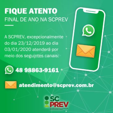Fique atento: Final de Ano na SCPREV
