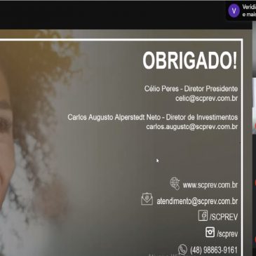 SCPREV realiza apresentações online