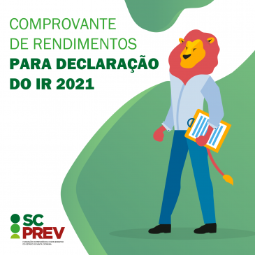 Comprovante de Rendimentos para declaração do IR 2021