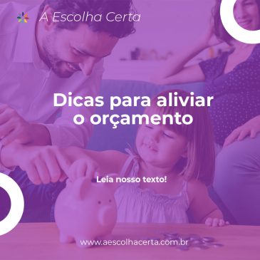 Dicas para aliviar seu orçamento
