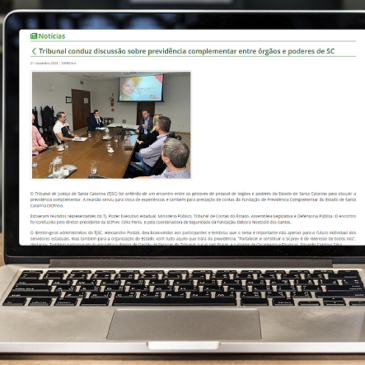 TJSC publica sobre reunião com SCPREV