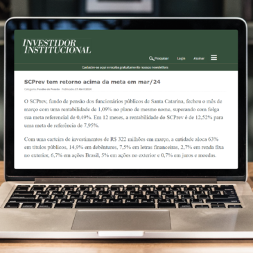 Rentabilidade da SCPREV é destaque na mídia