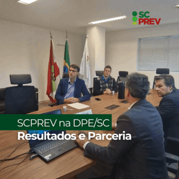 SCPREV apresenta resultados do último ano à Defensoria Pública de Santa Catarina
