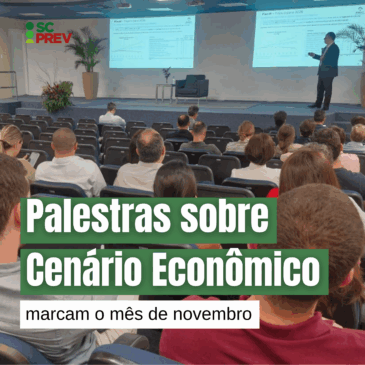 SCPREV leva palestra sobre Cenário Econômico ao TCE/SC e à Defensoria