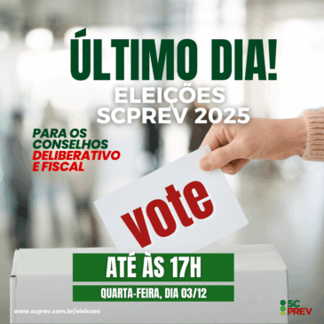 Hoje é o último dia para votar!
